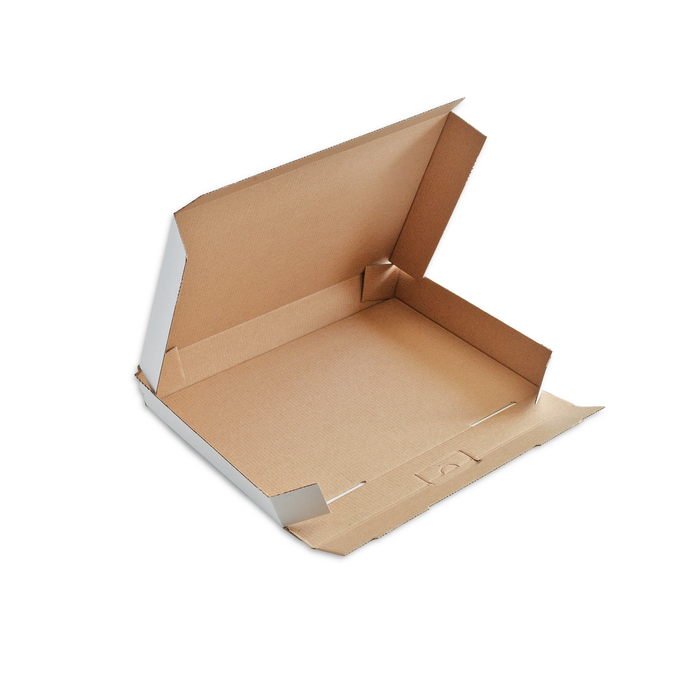 Maxibriefkarton 350 x 250 x 50 von Händlerbund, Faltkarton, weiss