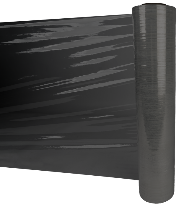 Stretchfolie 50 cm x 270 m schwarz 23 µ von VERPACKUNGSFUXX
