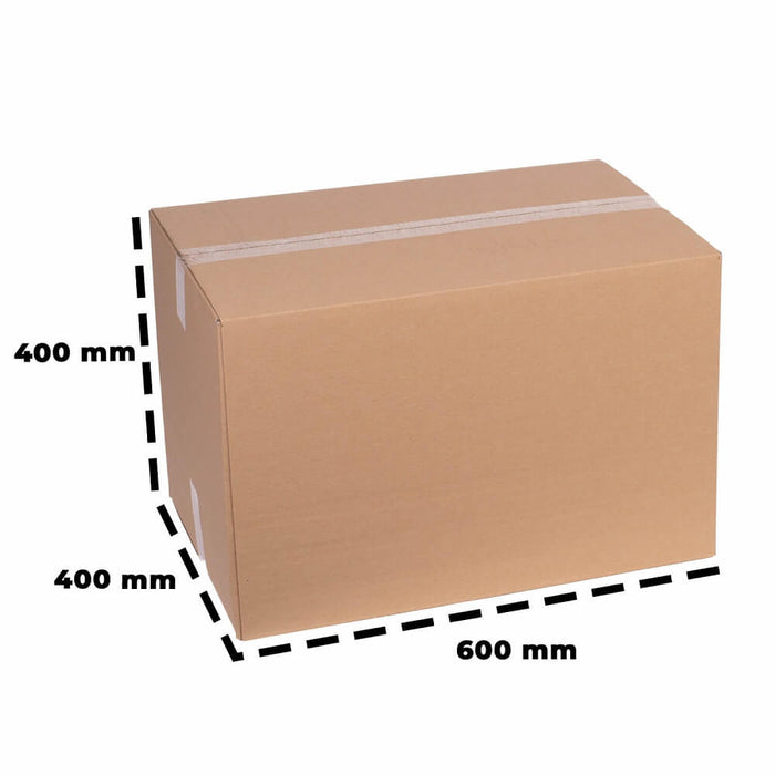 Karton von smiley pack 600 x 400 x 400 mm (zweiwellig) mit Höhenriller bei 250 / 300 / 350 mm
