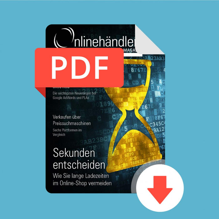 06/2016 Onlinehändler Magazin: Maßnahmen gegen lange Ladezeiten im Online-Shop (PDF)