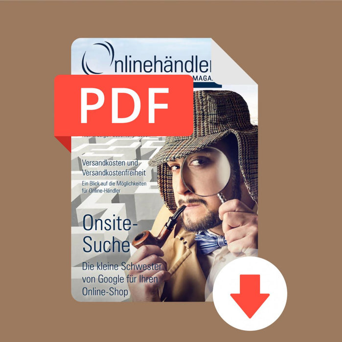 04/2016 Onlinehändler Magazin: Onsite-Suche im Online-Shop (PDF)